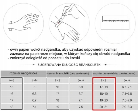 Bransoletka Srebrna Modułowa Czarna Zawieszka Serce Beads Charms 21 cm DIY