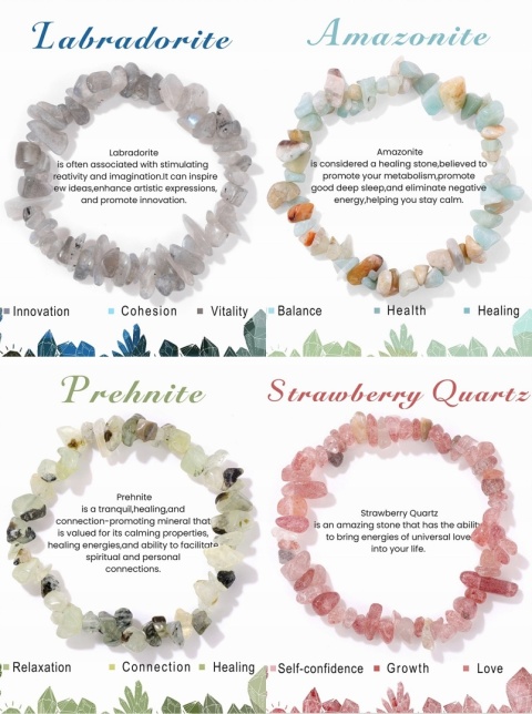 Bransoletka Uniseks Kamień Naturalny Obsydian Koraliki 5-8 mm Regulowana