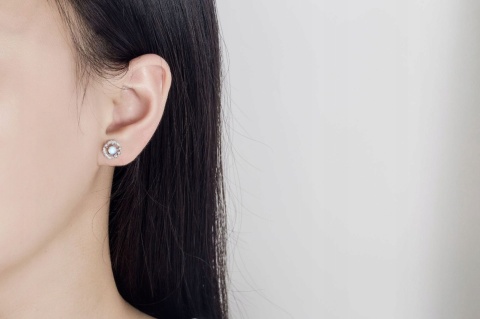 Zestaw Biżuterii Srebrny Moonlight Efekt Opal Księżycowy Elegancki Prezent